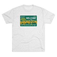 Load image into Gallery viewer, Oaklandistan Oakland California Crime Tri-Blend Men's Shirt Tri-Blend Crew Tee