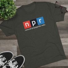 Load image into Gallery viewer, NPR National Propaganda T-shrit Men's Tri-Blend Crew Tee