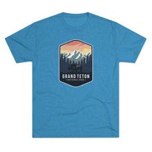 Load image into Gallery viewer, Grand Tetons National Park Men's Tri-Blend Crew Tee