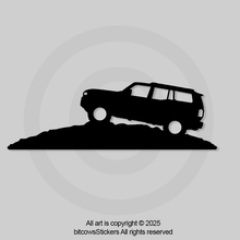 Load image into Gallery viewer, Land Cruiser Windshield on Hill Decal Sticker Easter Egg (2 count)
