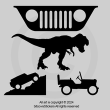Load image into Gallery viewer, Jurassic Park Sticker Pack Windshield Decal Sticker