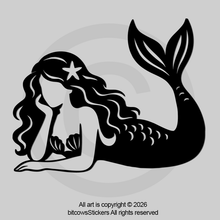 Load image into Gallery viewer, Mermaid Windshield Decal – Mermaid Car Easter Egg Vinyl Sticker
