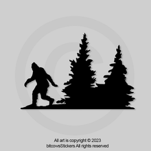 Load image into Gallery viewer, Bigfoot Sasquatch windshield vinyl decal sticker for Jeep Wrangler