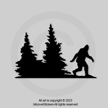 Load image into Gallery viewer, Bigfoot Windshield Decal Wrangler Big Foot sticker Sasquatch Sticker Easter Egg