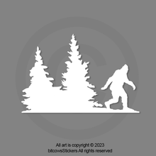Load image into Gallery viewer, Bigfoot Windshield Decal Wrangler Big Foot sticker Sasquatch Sticker Easter Egg