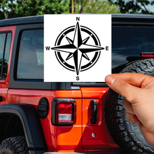 Load image into Gallery viewer, Compass Rose Vinyl Sticker – Nautical Adventure Decal | Waterproof Laptop, Car & Tumbler Sticker