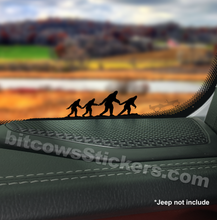 Load image into Gallery viewer, Bigfoot Family Windshield Decal Wrangler BigFoot Sasquatch Sticker Easter Egg