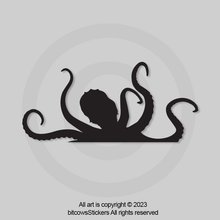 Load image into Gallery viewer, Kraken Windshield Window Decal Octopus Sticker Easter Egg bitcowsstickers.com