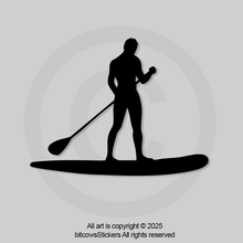 Load image into Gallery viewer, Paddleboard Water Sport Vinyl Decal, Window Bumper Sticker