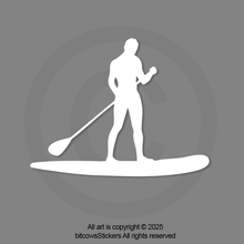 Load image into Gallery viewer, Paddleboard Water Sport Vinyl Decal, Window Bumper Sticker