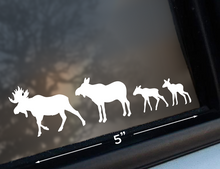Load image into Gallery viewer, Moose Family Windshield Window Decal Sticker Easter Egg