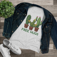 Load image into Gallery viewer, Free Hugs Cactus Shirt Women's Tri-blend Tee