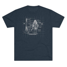 Load image into Gallery viewer, Apollo Command Service Module Space Men's Tri-Blend Crew Tee