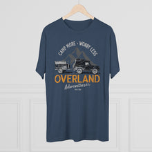 Load image into Gallery viewer, Camp More Worry Less Overland Adventure Men's Tri-Blend Crew Tee