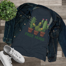 Load image into Gallery viewer, Free Hugs Cactus Shirt Women's Tri-blend Tee