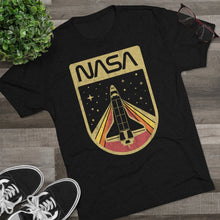 Load image into Gallery viewer, Classic Nasa Space Shuttle Shirt Men's Tri-Blend Crew Tee