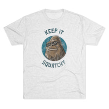 Load image into Gallery viewer, Keep It Squatchy Bigfoot Shirt Men's Tri-Blend Crew Tee