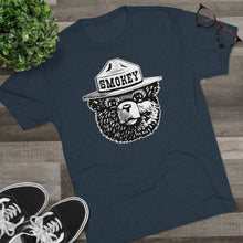Load image into Gallery viewer, Smokey The Bear Tri-Blend  Men&#39;s Shirt Tri-Blend Crew Tee
