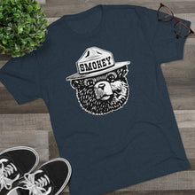 Load image into Gallery viewer, Smokey The Bear Tri-Blend  Men's Shirt Tri-Blend Crew Tee