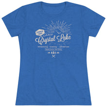 Load image into Gallery viewer, Crystal Lake Summer Camp Vintage Women's Tri-blend Tee