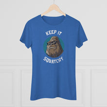 Load image into Gallery viewer, Keep It Squatchy Bigfoot Women's Tri-blend Tee