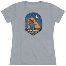 Load image into Gallery viewer, Arches Utah National Park Women&#39;s Triblend Tee
