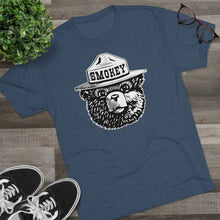 Load image into Gallery viewer, Smokey The Bear Tri-Blend  Men's Shirt Tri-Blend Crew Tee