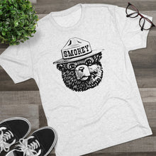 Load image into Gallery viewer, Smokey The Bear Tri-Blend  Men's Shirt Tri-Blend Crew Tee