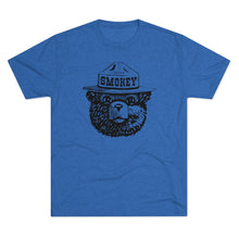 Load image into Gallery viewer, Smokey The Bear Tri-Blend  Men's Shirt Tri-Blend Crew Tee