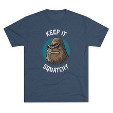 Load image into Gallery viewer, Keep It Squatchy Bigfoot Shirt Men's Tri-Blend Crew Tee