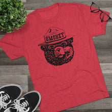 Load image into Gallery viewer, Smokey The Bear Tri-Blend  Men's Shirt Tri-Blend Crew Tee