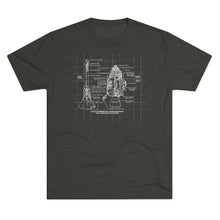 Load image into Gallery viewer, Apollo Command Service Module Space Men's Tri-Blend Crew Tee