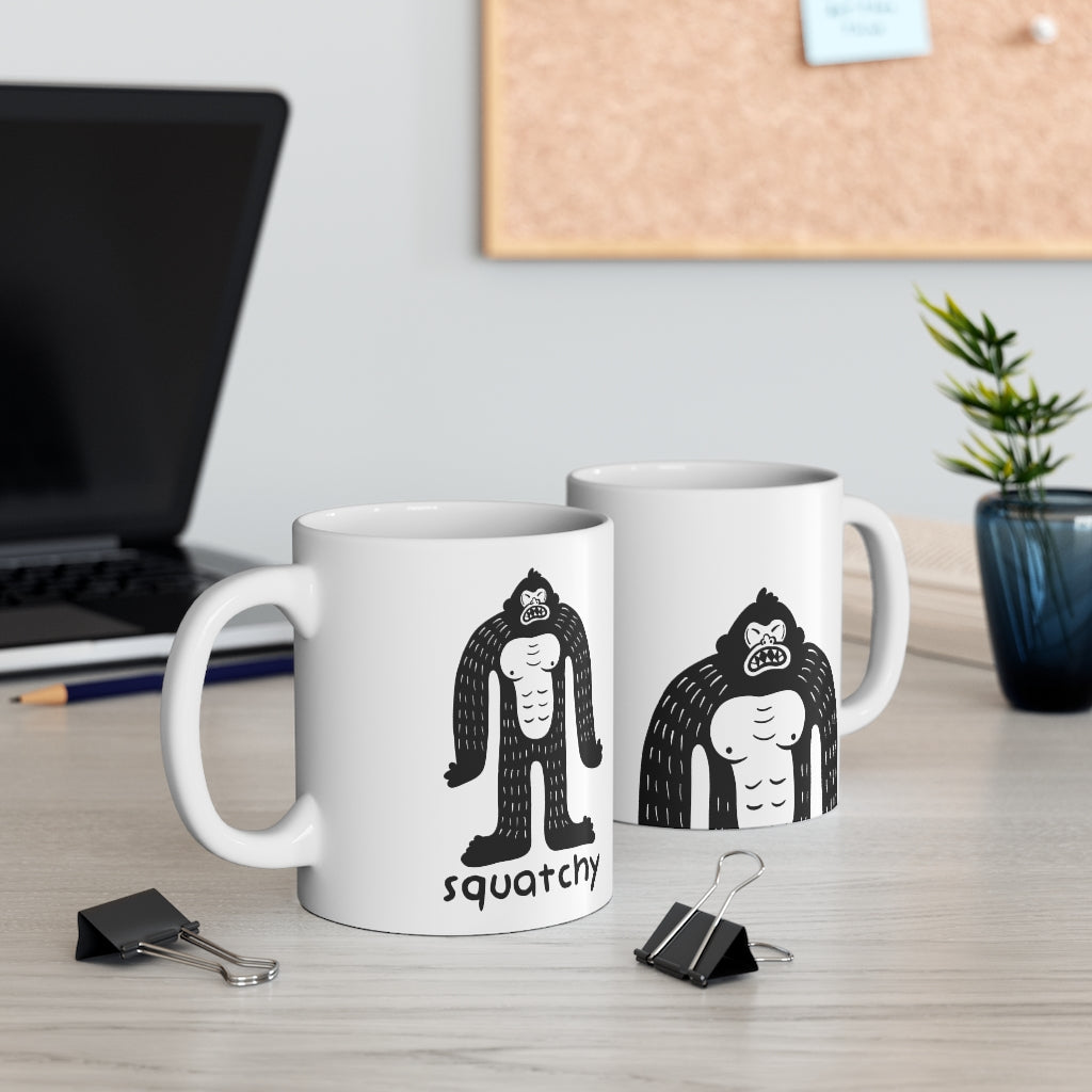 Fun Bigfoot Sasquatch Coffee Mug 11oz – bitcowsstickers