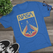 Load image into Gallery viewer, Classic Nasa Space Shuttle Shirt Men's Tri-Blend Crew Tee