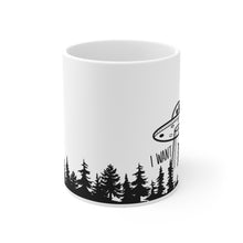 Load image into Gallery viewer, I want to leave ufo alien mug for coffee or tea