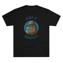 Load image into Gallery viewer, Keep It Squatchy Bigfoot Shirt Men's Tri-Blend Crew Tee