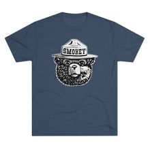 Load image into Gallery viewer, Smokey The Bear Tri-Blend  Men's Shirt Tri-Blend Crew Tee