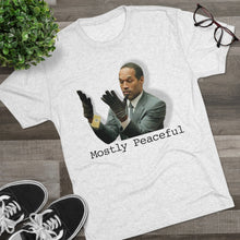 Load image into Gallery viewer, OJ Simpson Mostly Peaceful Shirt Men's Tri-Blend Crew Tee