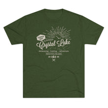 Load image into Gallery viewer, Crystal Lake Summer Camp Vintage Men's Tri-Blend Crew Tee