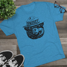Load image into Gallery viewer, Smokey The Bear Tri-Blend  Men's Shirt Tri-Blend Crew Tee
