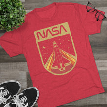 Load image into Gallery viewer, Classic Nasa Space Shuttle Shirt Men's Tri-Blend Crew Tee