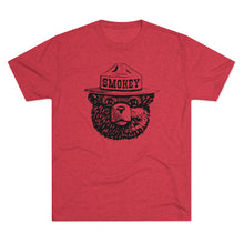 Load image into Gallery viewer, Smokey The Bear Tri-Blend  Men's Shirt Tri-Blend Crew Tee
