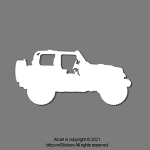 Load image into Gallery viewer, Open Doorless Jeep Replacement Windshield Hanger Sticker Easter Egg (2 count)