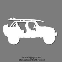 Load image into Gallery viewer, Open Doorless Jeep Replacement Windshield Hanger Sticker Easter Egg (2 count)
