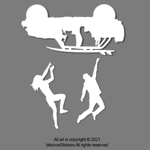 Load image into Gallery viewer, Open Doorless Jeep Replacement Windshield Hanger Sticker Easter Egg (2 count)