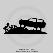 Load image into Gallery viewer, Ford Bronco 2 and 4 door Windshield Decal Sticker Easter Egg (2 count) bitcowsstickers.com