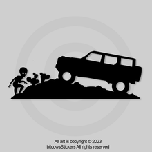 Load image into Gallery viewer, Ford Bronco 2 and 4 door Windshield Decal Sticker Easter Egg (2 count) bitcowsstickers.com