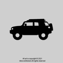 Load image into Gallery viewer, FJ Cruiser No Hill Windshield Decal Sticker Easter Egg (2 count )