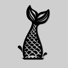 Load image into Gallery viewer, Mermaid Tail Easter Egg Window Decal Sticker
