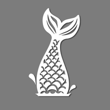 Load image into Gallery viewer, Mermaid Tail Easter Egg Window Decal Sticker